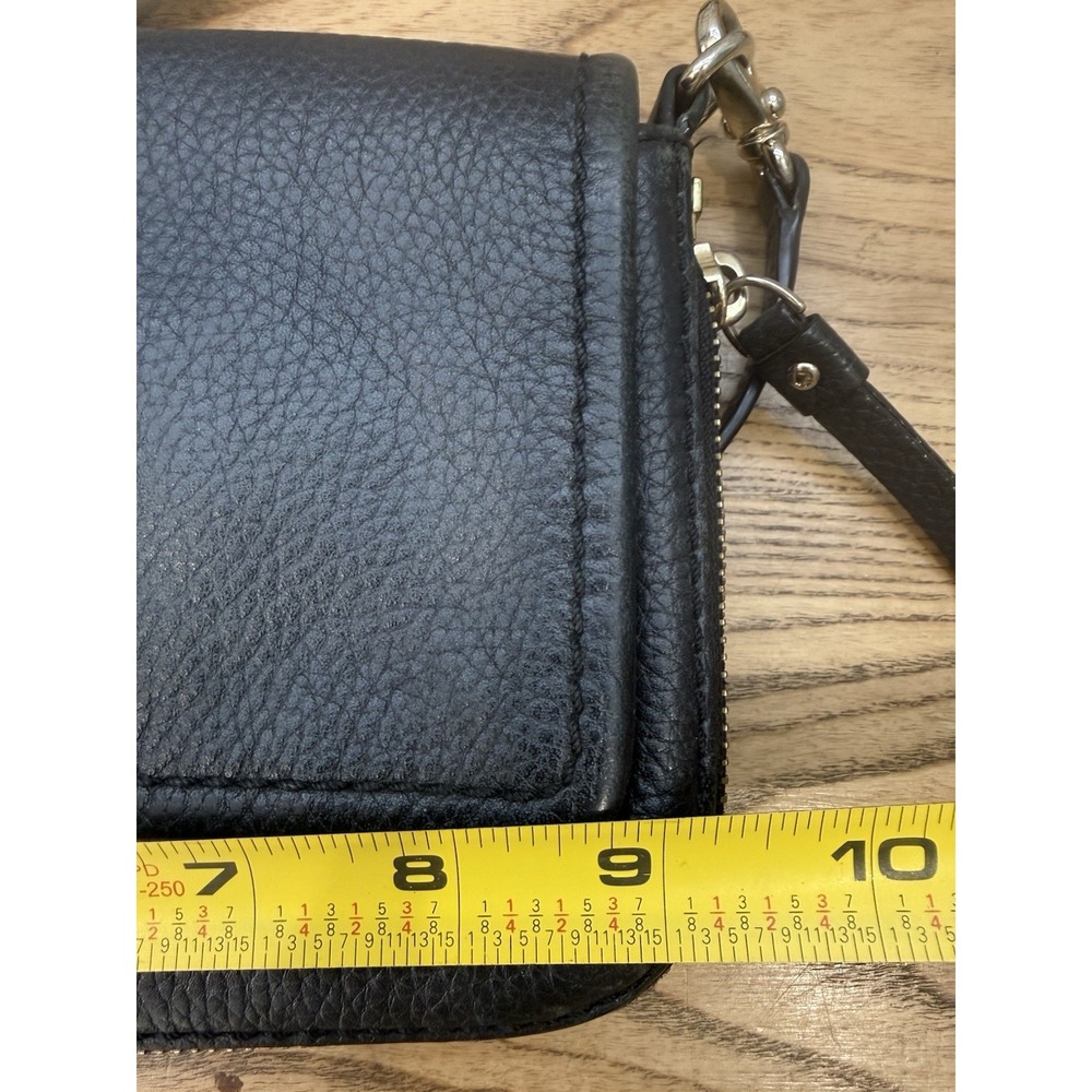 KATE SPADE New York Cobble Hill Black Pebbled Leather Expandable Crossbody Purse - Picture 13 of 14